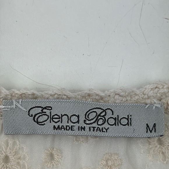 Elena Baldi Floral Lace Silk Blouse - Picture 3 of 10